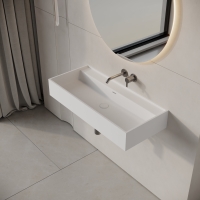 Neo Wall Hung Stone Basin 900mm