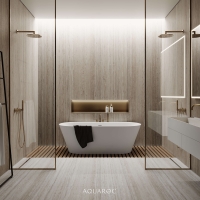 Invictus Back To Wall Freestanding Stone Bath 1700mm