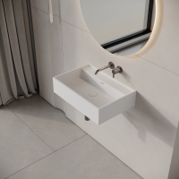 Neo Wall Hung Stone Basin 600mm