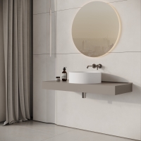 Apollo Round Countertop Stone Basin 450mm