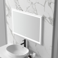 Allure Backlit & Demister Stone Mirror 900mm