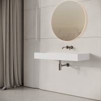 Aura Wall Hung Stone Basin 1000mm