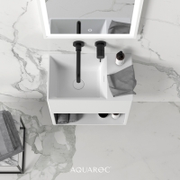 Ethos Wall Hung Stone Basin 500mm