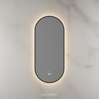Lumiere Backlit & Demister Mirror 400mm Matte Black
