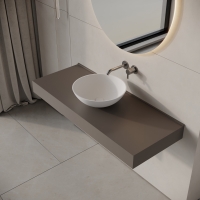Ocean Round Countertop Stone Basin 400mm