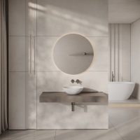 Ocean Round Countertop Stone Basin 400mm