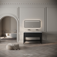 Kensington Double Vanity Unit & Stone Basin 1200mm Matte Black