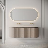 Belgravia II Double Vanity Unit & Stone Basin 1400mm Natural Oak