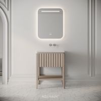 Kensington Vanity Unit & Stone Basin 600mm Natural Oak