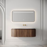 Belgravia Vanity Unit & Stone Basin 1200mm Walnut