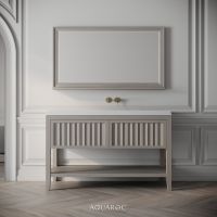 Belvedere Vanity Unit & Stone Basin 1200mm Sabbia Grigio Oak