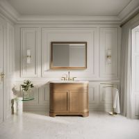 Hardwick Vanity Unit & Stone Basin 1000mm Smoked Oak
