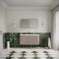 Savoy Wall Hung Vanity Unit & Stone Basin 1200mm Sabbia Grigio