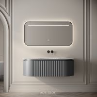 Belgravia Vanity Unit & Stone Basin 1200mm Matte Grey