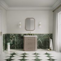 Savoy Vanity Unit & Stone Basin 800mm Sabbia Grigio