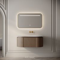 Belgravia Vanity Unit & Stone Basin 1000mm Smoked Oak