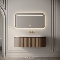 Belgravia Vanity Unit & Stone Basin 1200mm Smoked Oak