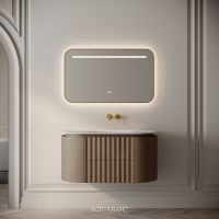 Belgravia II Vanity Unit & Stone Basin 1000mm Smoked Oak