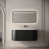 Belgravia II Vanity Unit & Stone Basin 1200mm Matte Black