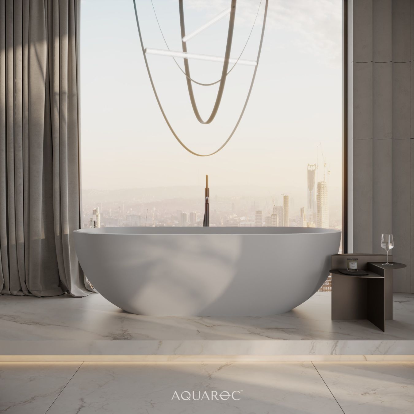 Rivera Freestanding Stone Bath 1780mm