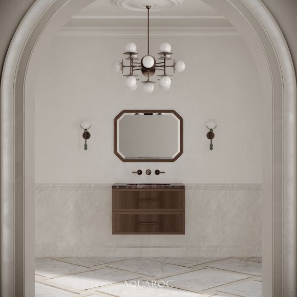 Park Lane Vanity Unit Rosso Levanto Marble 800mm