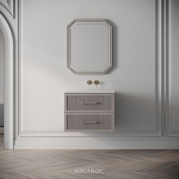 Park Lane Vanity Unit & Stone Basin 600mm Sabbia Grigio Oak