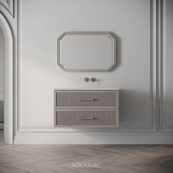 Park Lane Vanity Unit & Stone Basin 800mm Sabbia Grigio Oak