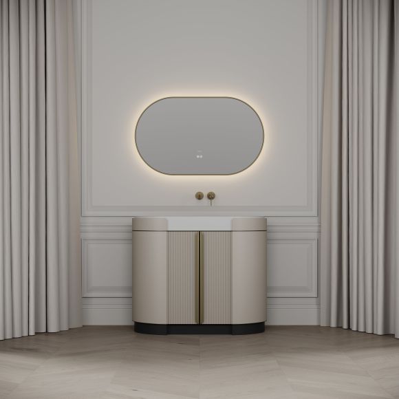 Knightsbridge Vanity Unit & Stone Basin 1000mm Cashmere Beige