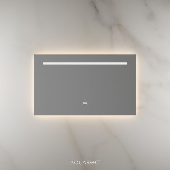 Lumiere Backlit & Demister Rectangle Mirror 1000mm Frameless