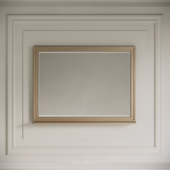 Hardwick Mirror & Integrated Shelf 1000mm Natural Oak