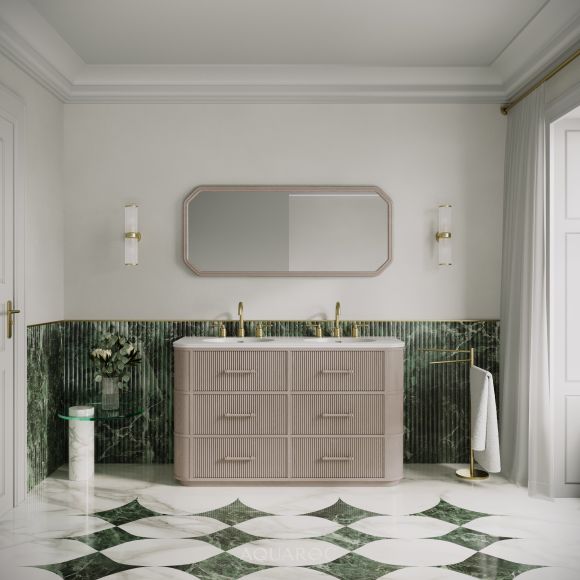Savoy Double Vanity Unit & Stone Basin 1400mm Sabbia Grigio