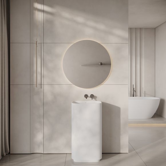 Cascade Freestanding Stone Basin 480mm