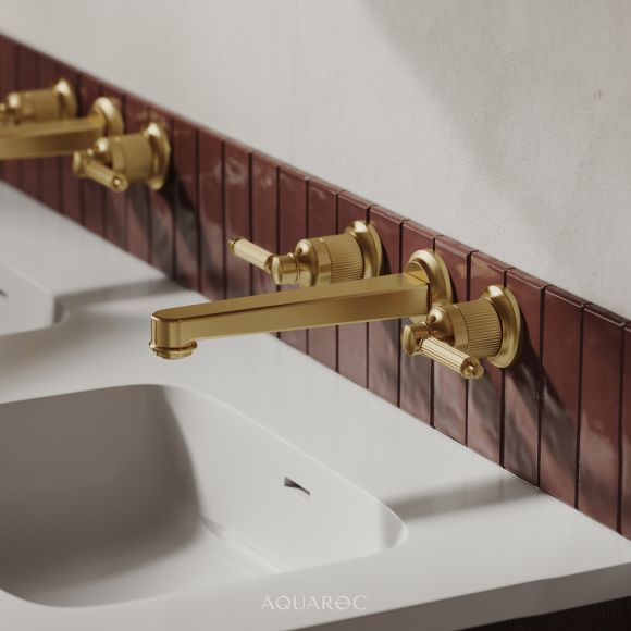 Rialto Mixer Tap - Three-Hole Wall Mounted