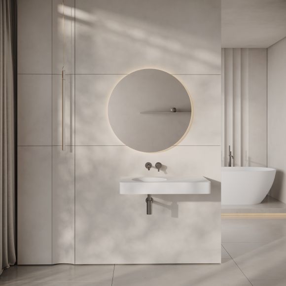 Orbit Wall Hung Stone Basin 800mm