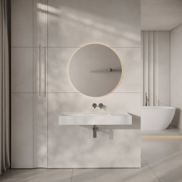 Aura Wall Hung Stone Basin 1000mm