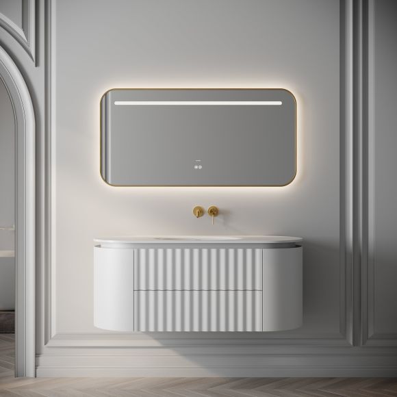 Belgravia II Vanity Unit & Stone Basin 1200mm Matte White