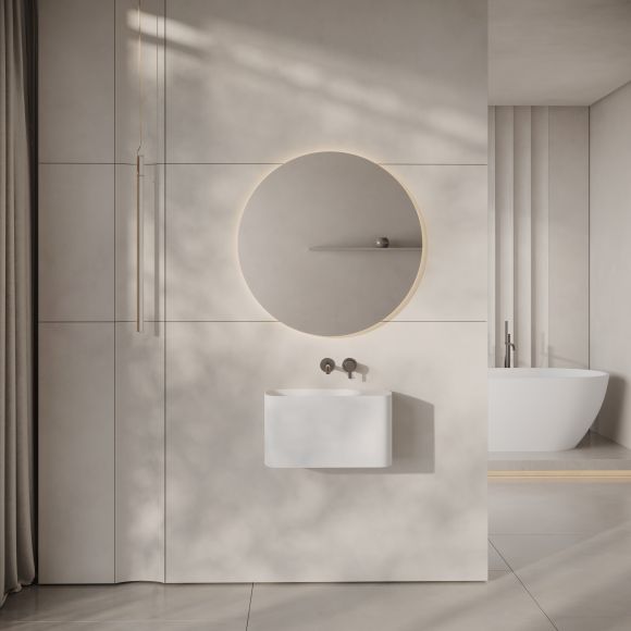 Hydro Wall Hung Stone Basin 550mm